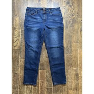 Earl Jeans Jegging Womens Size 16 (W34xL28) Ankle Mid Rise Stretch Blue